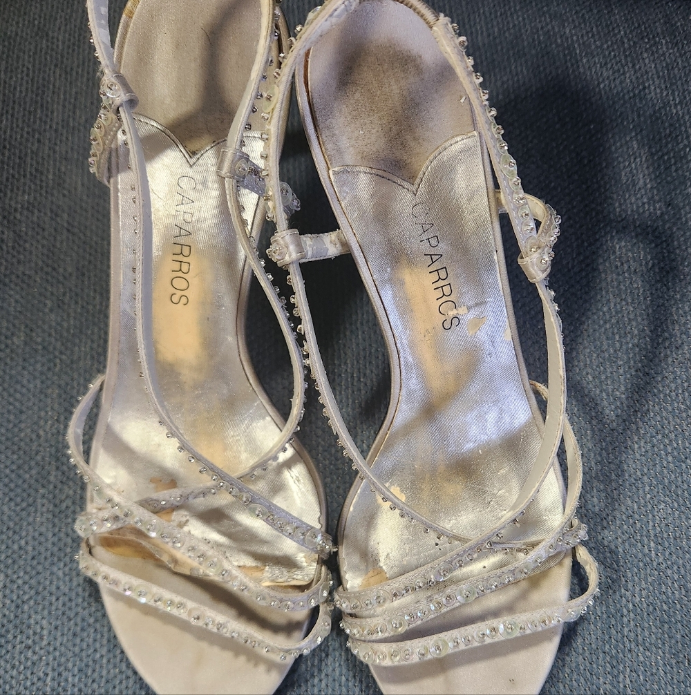 Caparros Strappy Sliver Heels